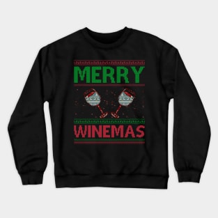 Merry Winemas Christmas Sweater T-shirt Crewneck Sweatshirt